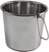 Stainless Steel Bucket with Handle 8Ltr Premium H/Duty Quality New Model 8L Pail - FISHER DISCOUNT