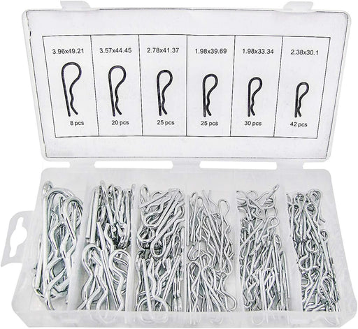 Hinch pin lock 150 pc pcs Car Trailer pins assortment R clip clips cotter hitch - FISHER DISCOUNT