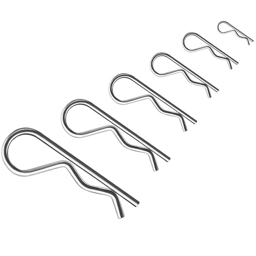 Hinch pin lock 150 pc pcs Car Trailer pins assortment R clip clips cotter hitch - FISHER DISCOUNT