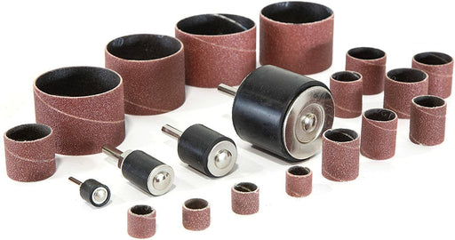 Sanding Drum Kit 20 Piece Smoothing Drill Drilling Drilled Holes 12, 19, 25, 38 - FISHER DISCOUNT