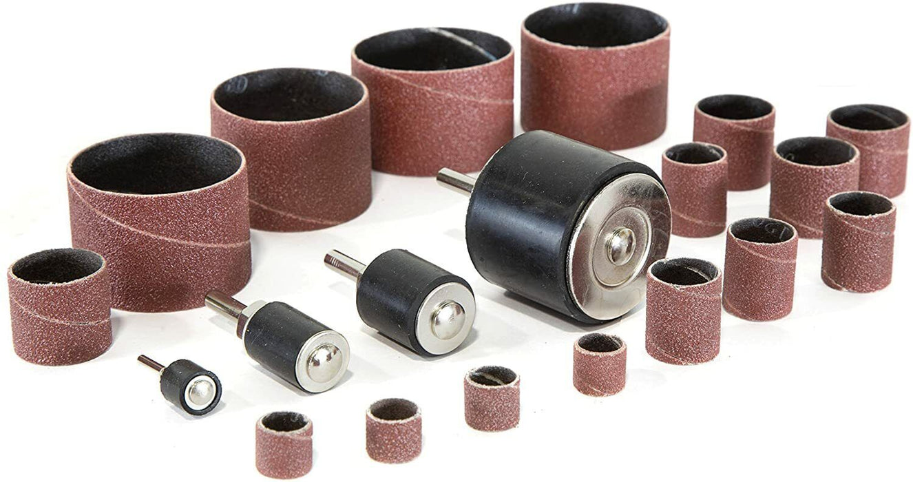 25 Rubber Spindle Sanding Drum Sander Sleeves Rotary Tool Kit for Drill Press AU - FISHER DISCOUNT