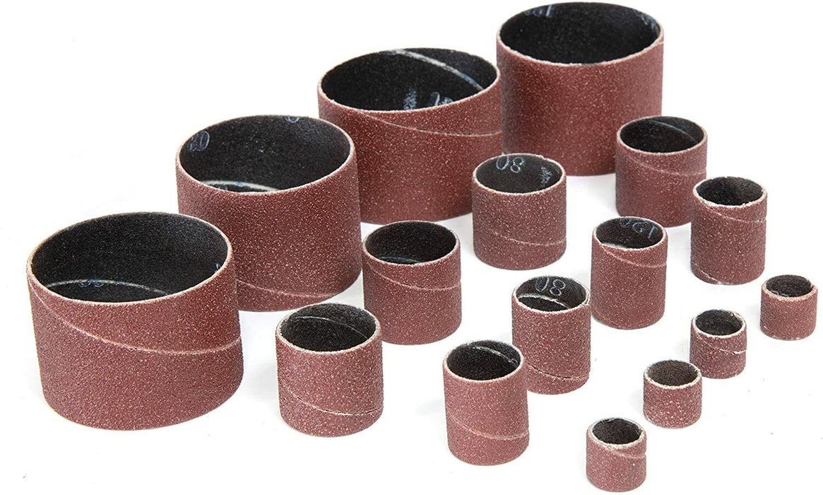 25 Rubber Spindle Sanding Drum Sander Sleeves Rotary Tool Kit for Drill Press AU - FISHER DISCOUNT