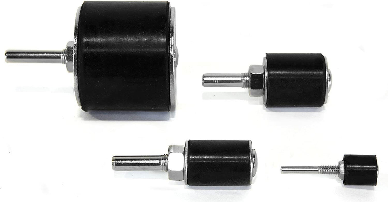25 Rubber Spindle Sanding Drum Sander Sleeves Rotary Tool Kit for Drill Press AU - FISHER DISCOUNT