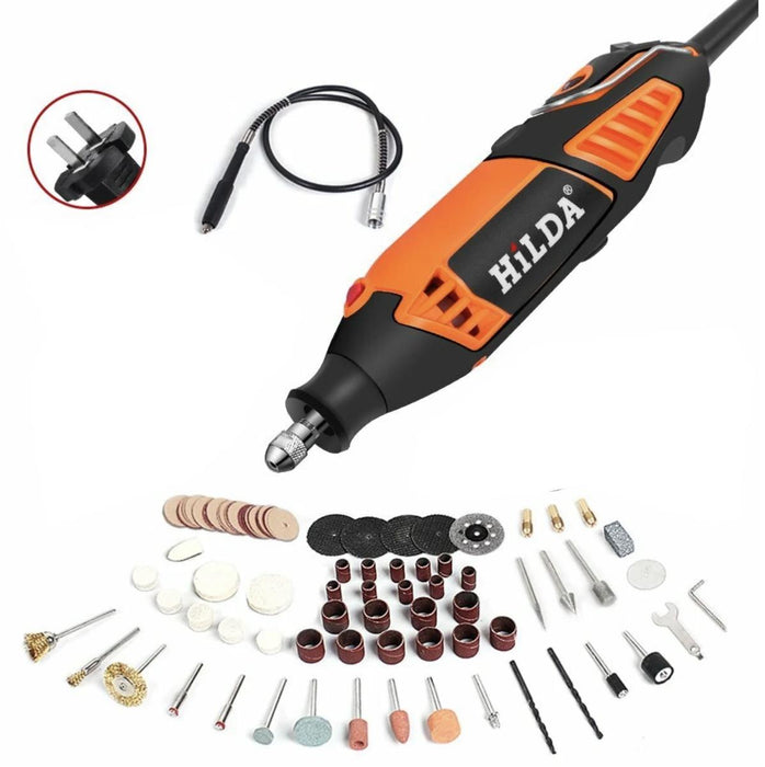 HILDA 220V 200W Electric Mini Drill Grinder Engraving Pen Electric Grinding