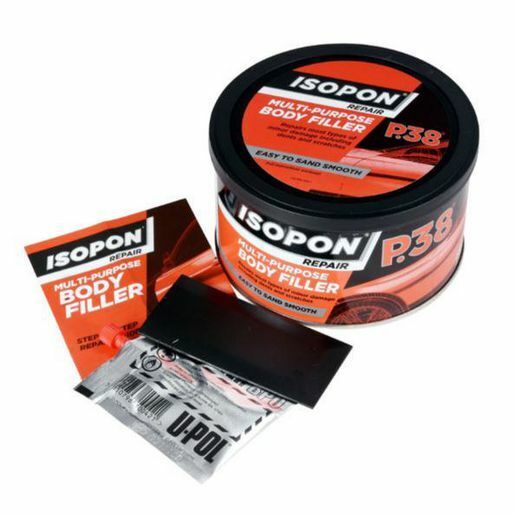 Car Bog ISOPON P38 MULTI PURPOSE BODY FILLER 600ml EASY AUTO REPAIR DENTS CAR