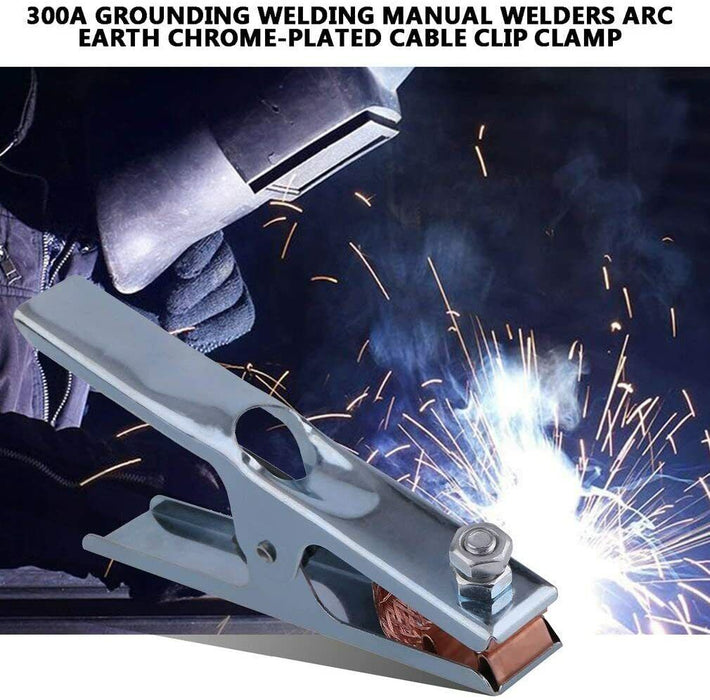 4PC Welding 300A Earth Ground Clamp Copper Clip Arc for Professional Welder - FISHER DISCOUNT