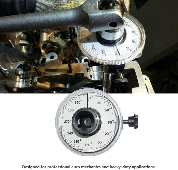 Torque Angle Gauge 360° 1/2" Drive Meter Auto Angle Rotation Measure with Wrenc