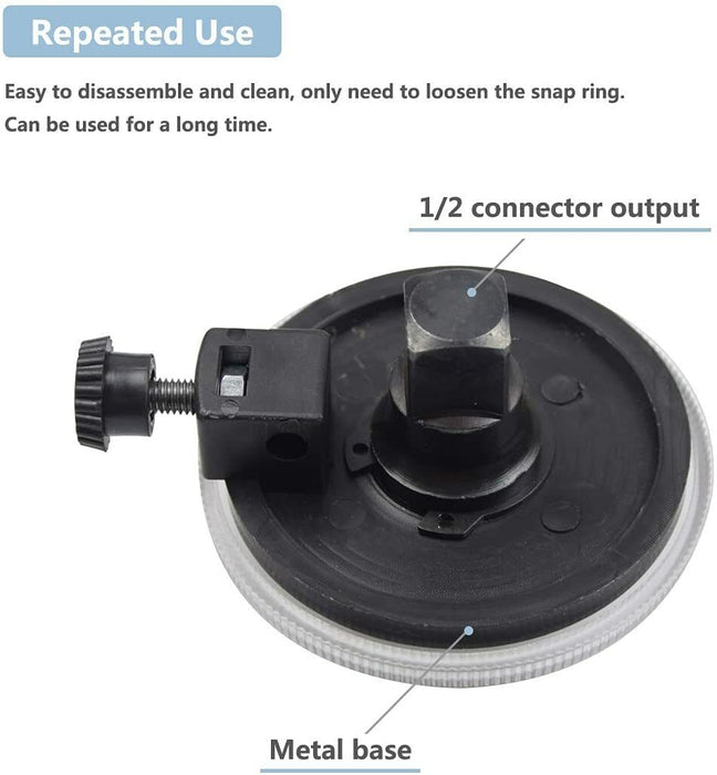 Torque Angle Gauge 360° 1/2" Drive Meter Auto Angle Rotation Measure with Wrenc