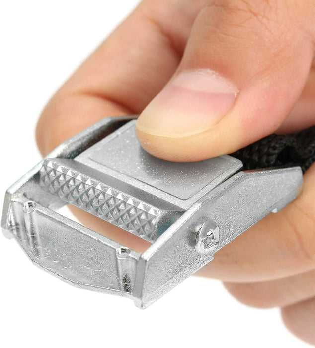 4PC Cargo Ratchet Strap Rope Cam Buckle Truck 25mmx2.5m Cambuckle Tie Down Strap