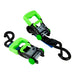 4PCS Monkey Grip Ratchet Tie Down with Soft Loop Straps 750KG Capacity 4M x 35mm - FISHER DISCOUNT