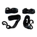 4PCS Monkey Grip Ratchet Tie Down with Soft Loop Straps 750KG Capacity 4M x 35mm - FISHER DISCOUNT