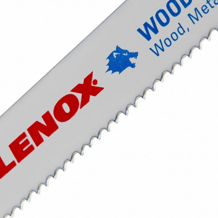 Lenox 20585156R 5-Pack 305 x 19 x 1.3mm 6TPI Wood Bi-Metal Reciprocating Saw Bla