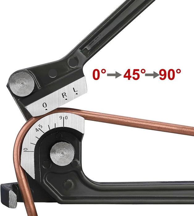 T&E Tool 1/8 3/16 1/4 Mini Tube Bender Plier Bundy Copper Brake Line Made Taiwan - FISHER DISCOUNT