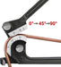 T&E Tool 1/8 3/16 1/4 Mini Tube Bender Plier Bundy Copper Brake Line Made Taiwan - FISHER DISCOUNT