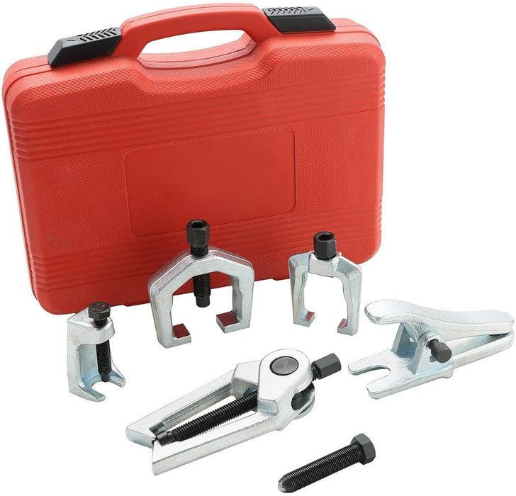 5pcs Front End Service Tool Kit Ball Joint Tie Rod Set Pitman Arm Puller Remover