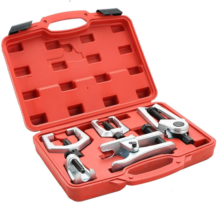 5pcs Front End Service Tool Kit Ball Joint Tie Rod Set Pitman Arm Puller Remover