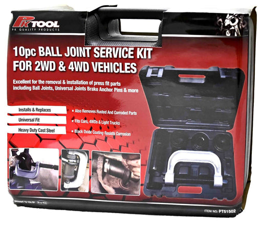 PRO 10pc Ball Joint Press Service Kit Remover Separator Adaptor 4x4 Garage Tool - FISHER DISCOUNT