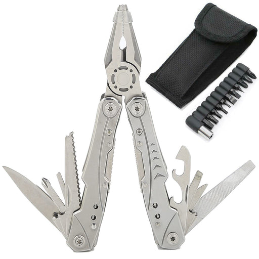 Multi Tool Pocket Knife Pliers Multitool Swiss Army Survival Gift Idea Mens - FISHER DISCOUNT
