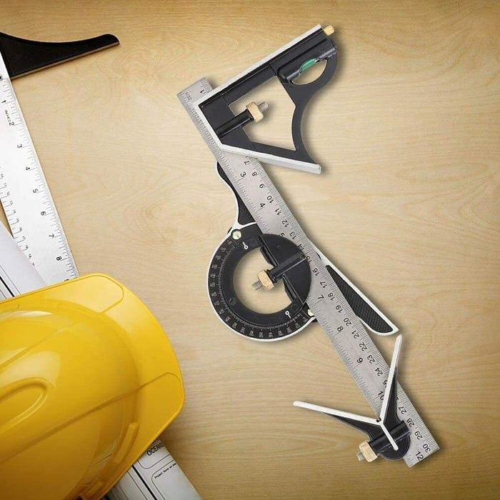 300mm Combination Measuring Angle Tool Rule Tri- Square Ruler Steel Machinist