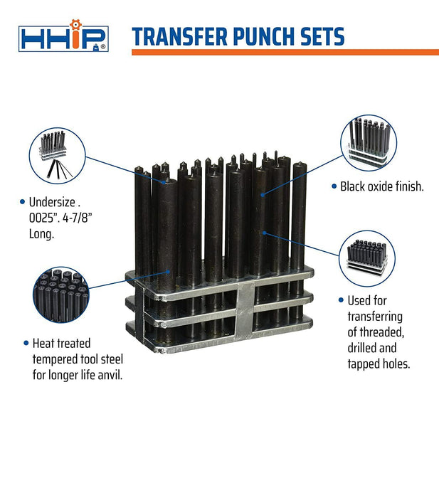 25pc Transfer punch set