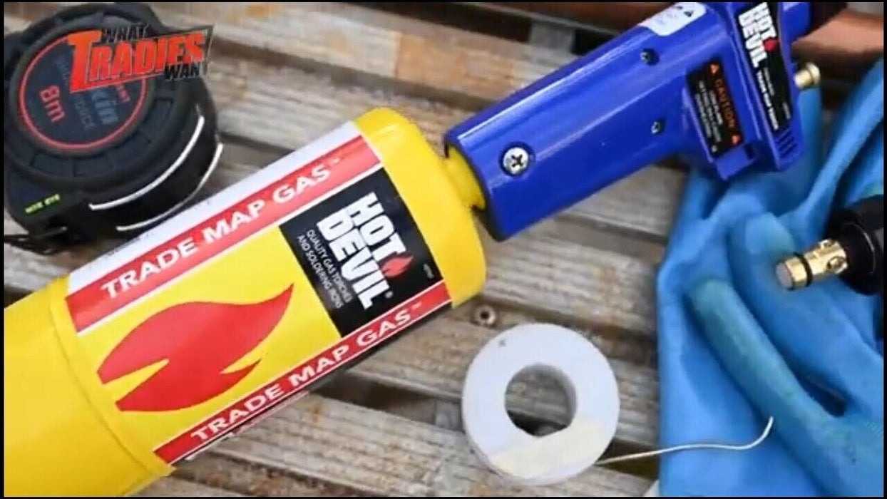 Hot Devil Trade Map Twin Torch Kit With Turbo - Pencil Flame Burnert HD032