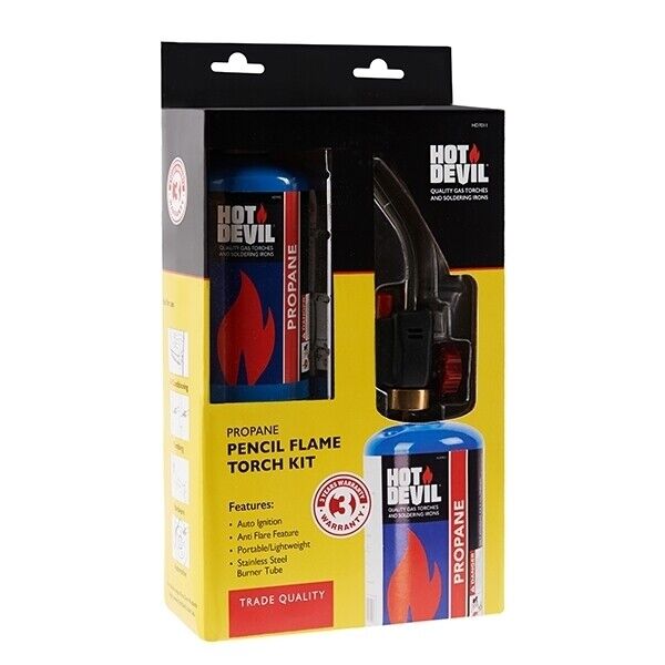 Hot Devil Propane Pencil Flame Torch Kit HD-7011