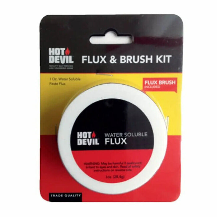 Hot Devil Water Soluable Flux & Brush Kit - HDWF