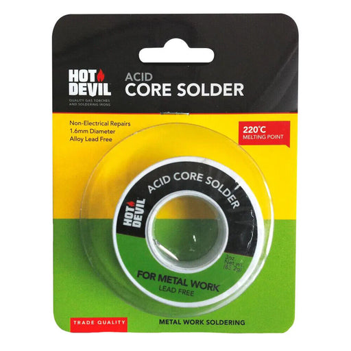 Hot Devil Acid Core Solder 1.6mm - HDACS - FISHER DISCOUNT