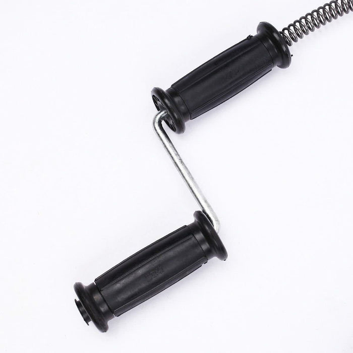 Plumber Spring Drain Snake Pipe Pipeline Sewer Cleaner 5M 9MM Metal Tool Manual