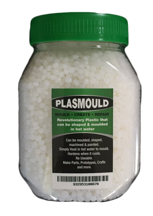 Plasmould Polymorph Mouldable Plastic Pellets Beads PCL Melt 62°C 500g