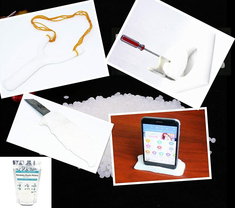 Plasmould Polymorph Mouldable Plastic Pellets Beads PCL Melt 62°C 500g