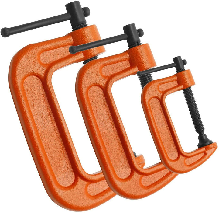 2,3,4,6,8" G Clamp Clamps Work Heavy Bench Vice Grip Tool Cast Iron Wood Metal - FISHER DISCOUNT