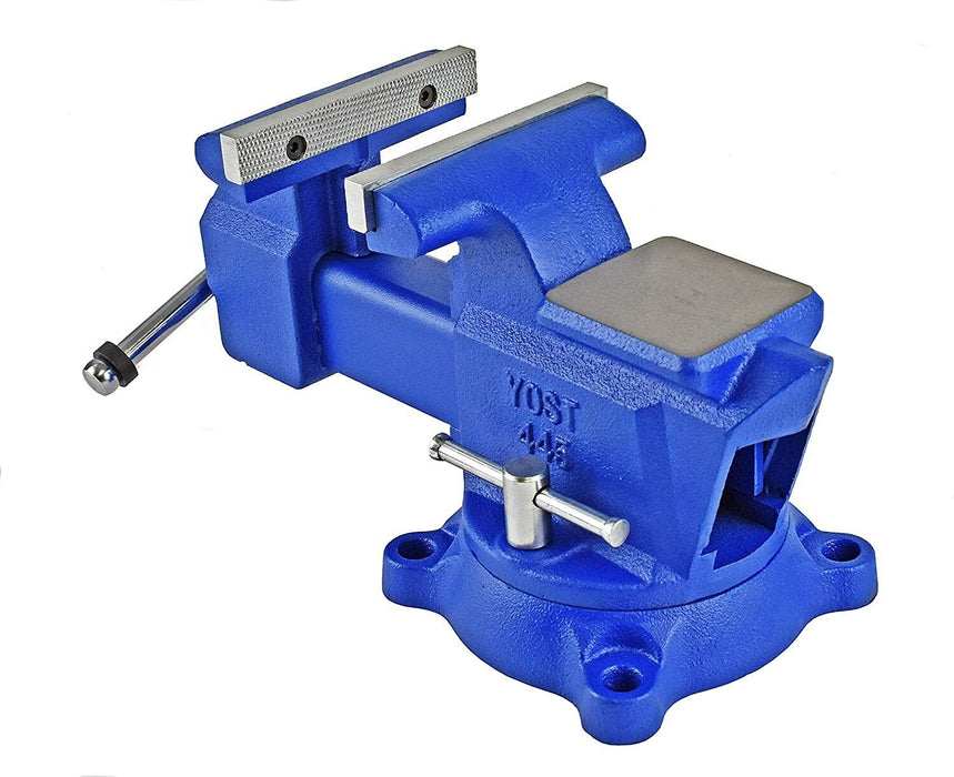 4“(100mm) Heavy Duty Bench Vices Cast Iron w Anvil Grip Clamp With Swivel Base