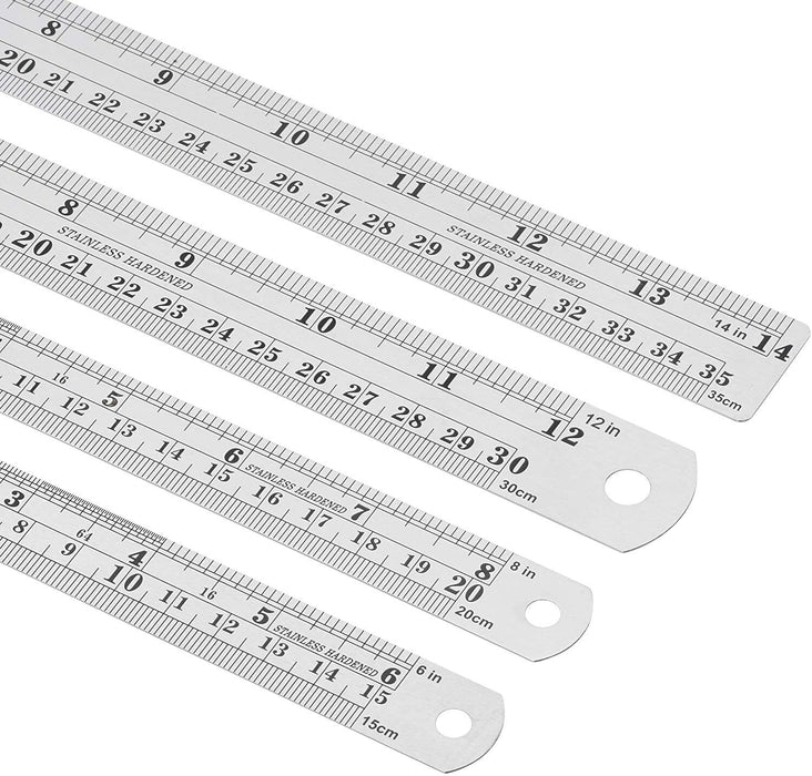 STAINLESS STEEL METAL RULER RULE PRECISION DOUBLE SIDED 60/100/150cm