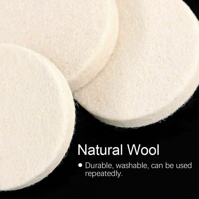 6PC 50mm Roloc Wool Felt Disc 2'' Roll Lock Polishing Buffing Pads Wheels AU