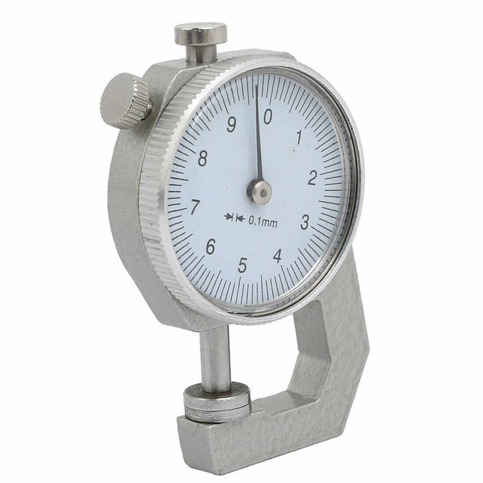 Dial Thickness Gauge Range 0-20mm Accuracy 0.1mm Metal Paper Leathercraft Tool