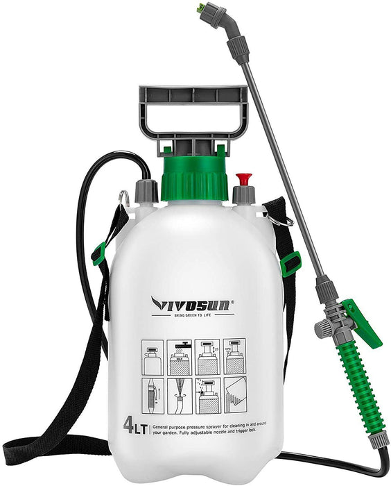 8L Pressure Sprayer Knapsack Portable Garden Yard Weed Pump Pesticide Chemical
