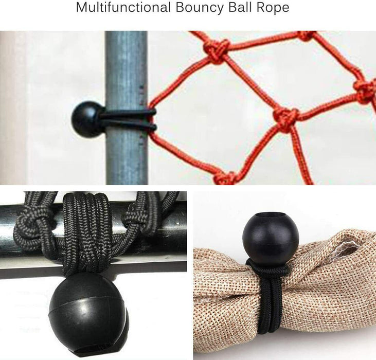 20PCS Tent Elastic Ball Bungee Bungie Cord Canopy Tarp Tie Down Belt Strap Bands