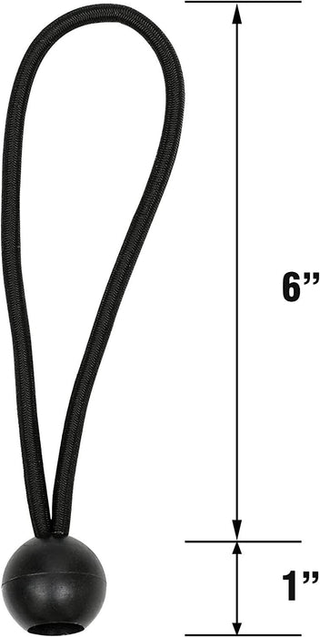 20PCS Tent Elastic Ball Bungee Bungie Cord Canopy Tarp Tie Down Belt Strap Bands