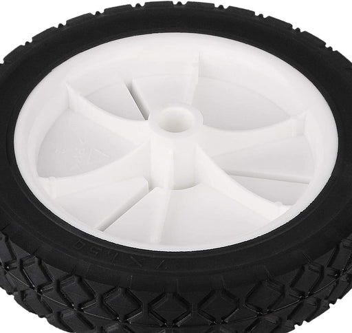 5/6/7/8" Trolley Wheel Lawnmower Solid Plastic Rim Heavy Duty 10MM Bore Size - FISHER DISCOUNT