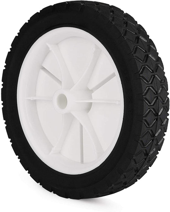 5/6/7/8" Trolley Wheel Lawnmower Solid Plastic Rim Heavy Duty 10MM Bore Size - FISHER DISCOUNT