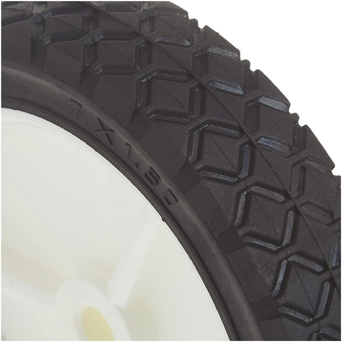 5/6/7/8" Trolley Wheel Lawnmower Solid Plastic Rim Heavy Duty 10MM Bore Size - FISHER DISCOUNT