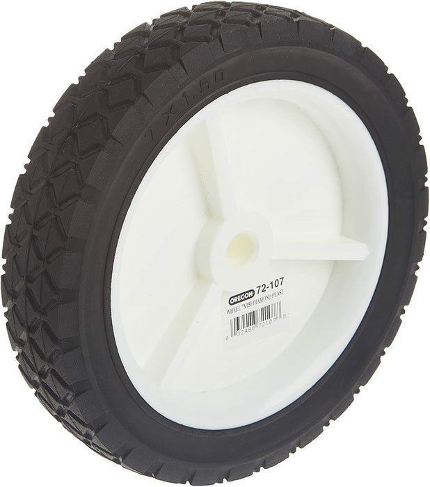 5/6/7/8" Trolley Wheel Lawnmower Solid Plastic Rim Heavy Duty 10MM Bore Size - FISHER DISCOUNT