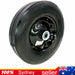 6 /8 /10" Solid Rubber Jockey Trolley Wheel 16MM METAL Bore double hub 200KG - FISHER DISCOUNT