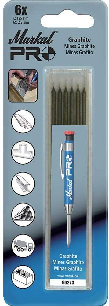 Markal PRO Silver Streak Refills - Welding & Layout Marker - 6 Per Pack - FISHER DISCOUNT
