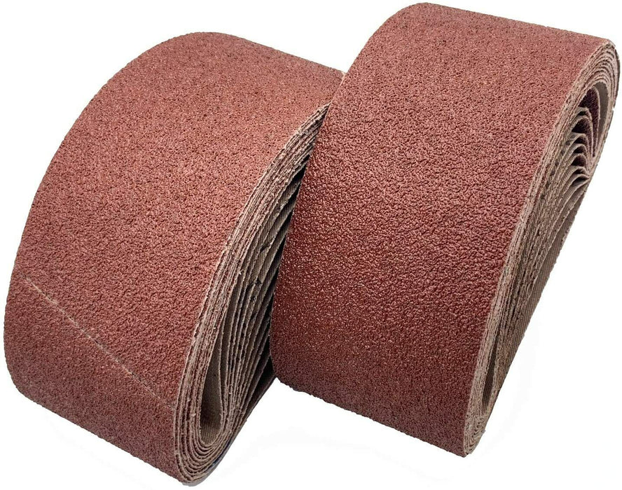 100mm X 610mm Sanding Belts 80 -120 Mixed Grit Heavy Duty Cloth Backed Belt