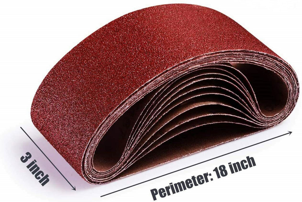 100mm X 610mm Sanding Belts 80 -120 Mixed Grit Heavy Duty Cloth Backed Belt