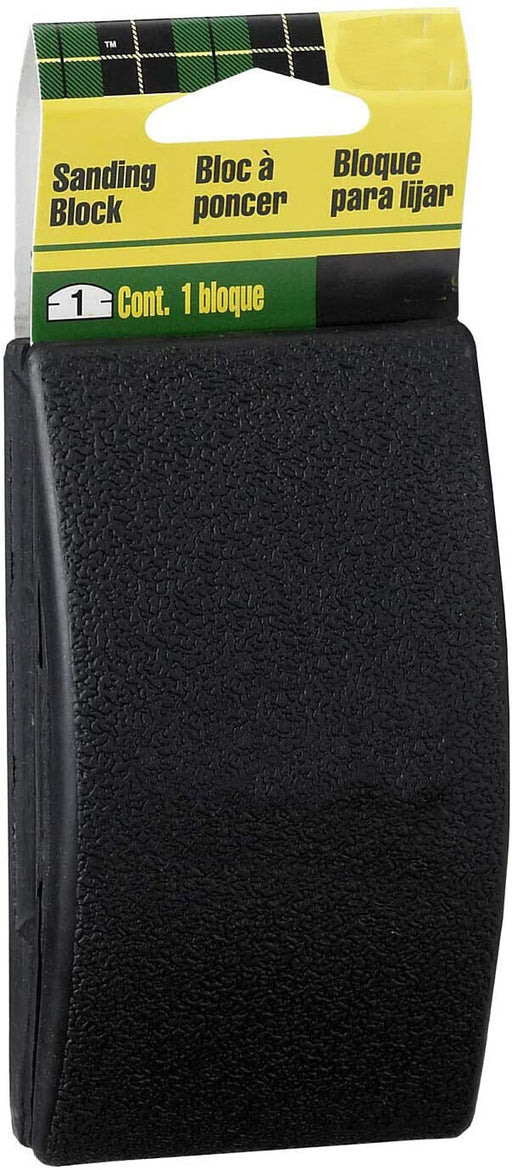 Black Rubber Sanding Block Hand Pad 65mm x 120mm For Sanding Paper - FISHER DISCOUNT