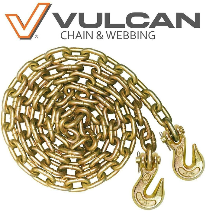 4.2m Heavy Duty Utility Chain Clevis Grab Hooks High test Grade 43 780kg
