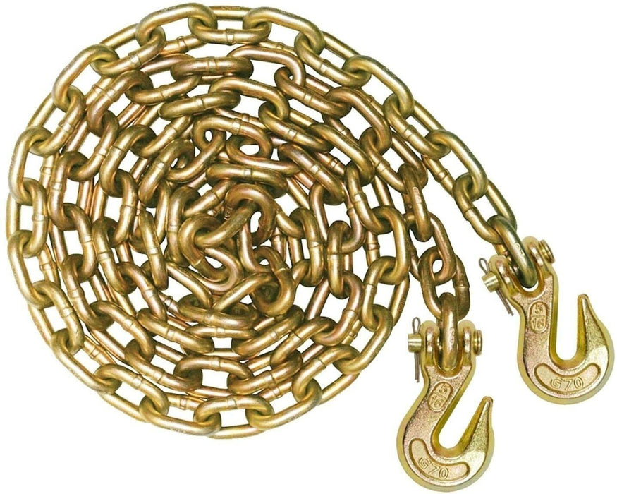 4.2m Heavy Duty Utility Chain Clevis Grab Hooks High test Grade 43 780kg